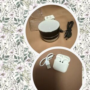 Compact Bluetooth Speaker free earbuds